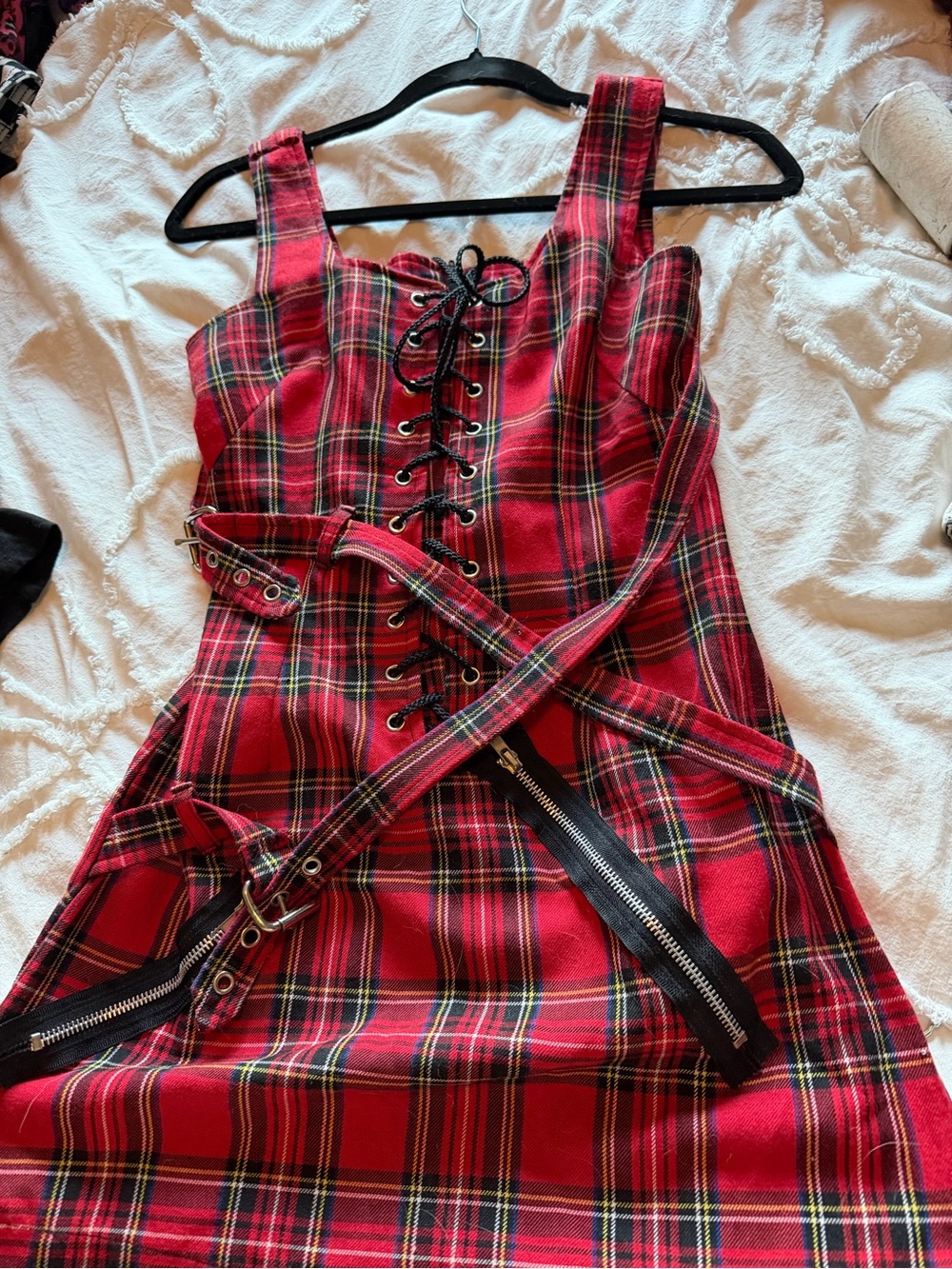 Vintage Y2K Lip Service Bondage dress